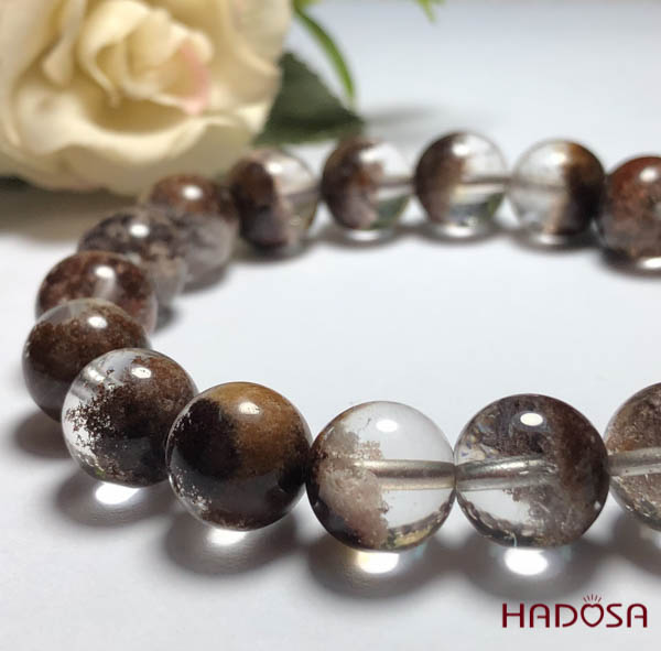 Thạch anh ưu linh nâu đỏ 10mm