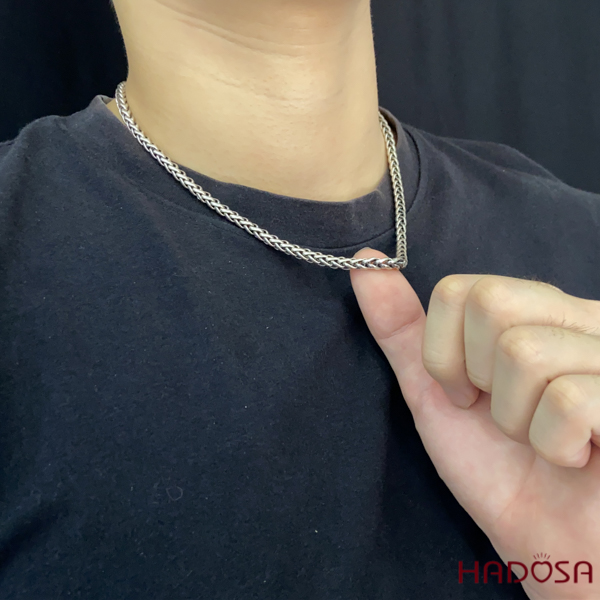 Dây bạc đeo cổ nam