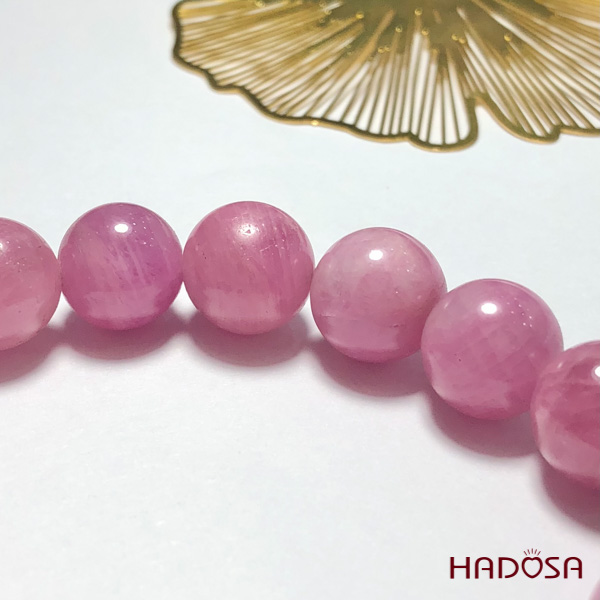 Vòng Ruby Thái hồng tươi 11mm cao cấp