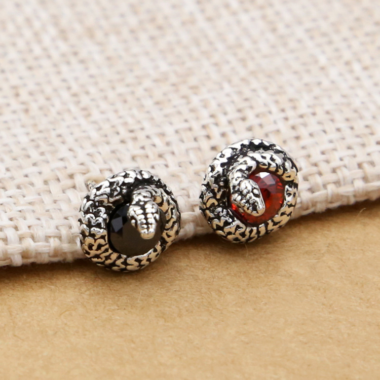 Bông tai bạc Thái Thần Xà