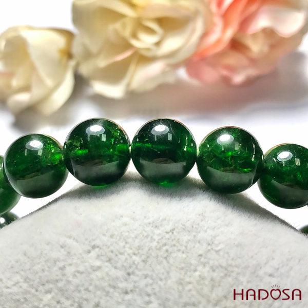 Vòng đá Diopside 10mm cao cấp chuẩn 6A