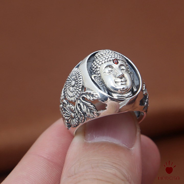 Nhẫn bạc Thái Phật Bà cho nam