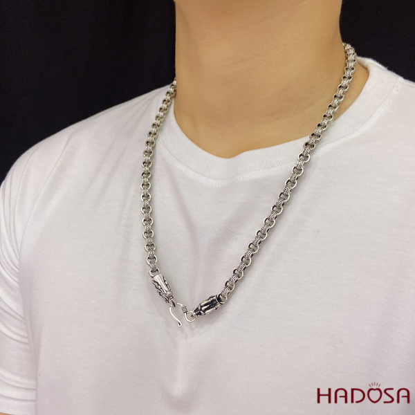 Dây chuyền bạc nam đầu Rồng