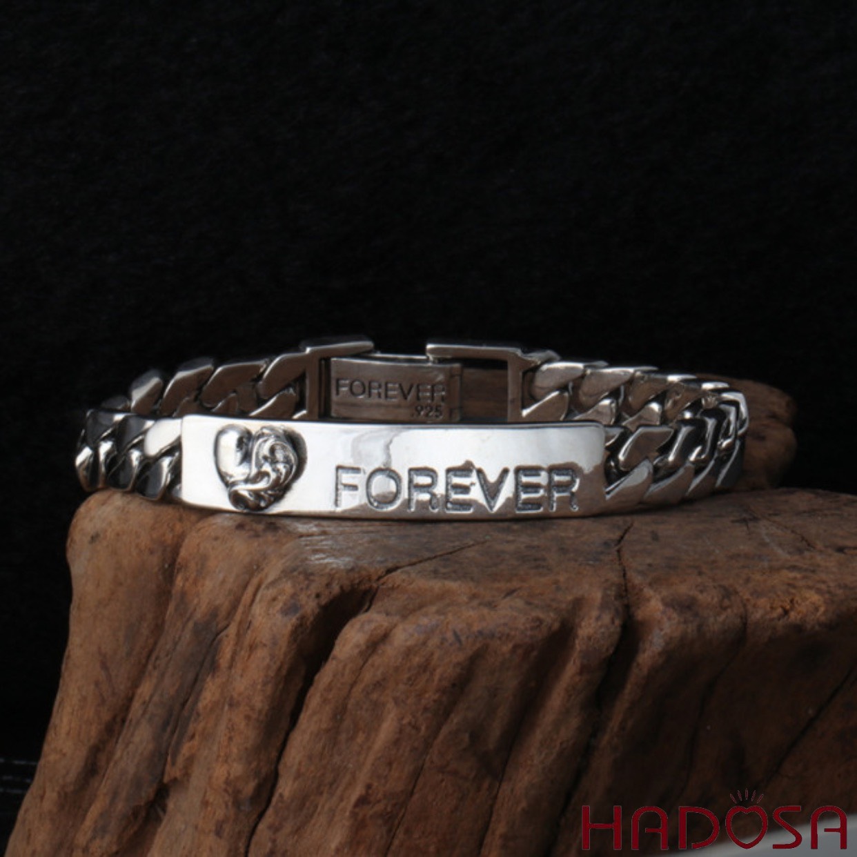 Lắc tay nam bạc Forever