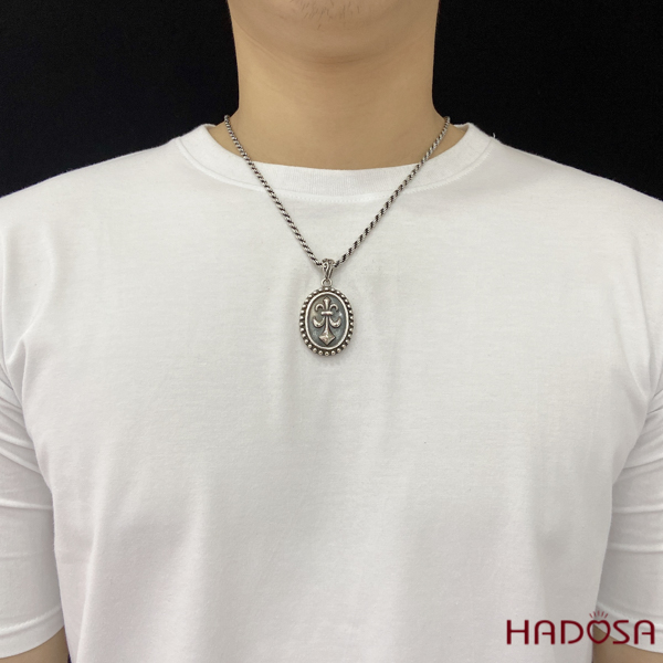 Mặt dây chuyền bạc nam
