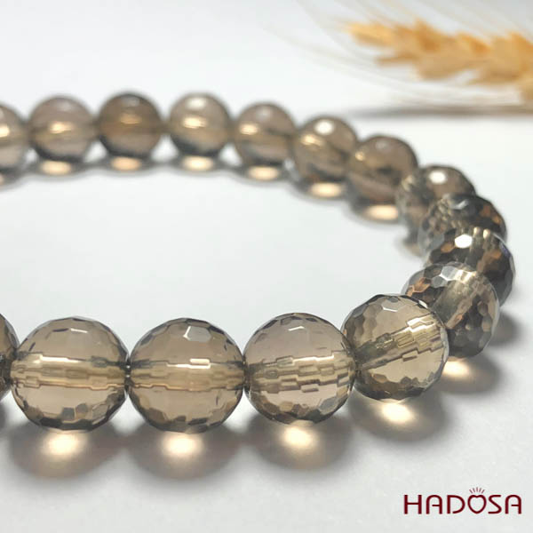 Vòng đá Thạch Anh Khói cắt giác 09mm
