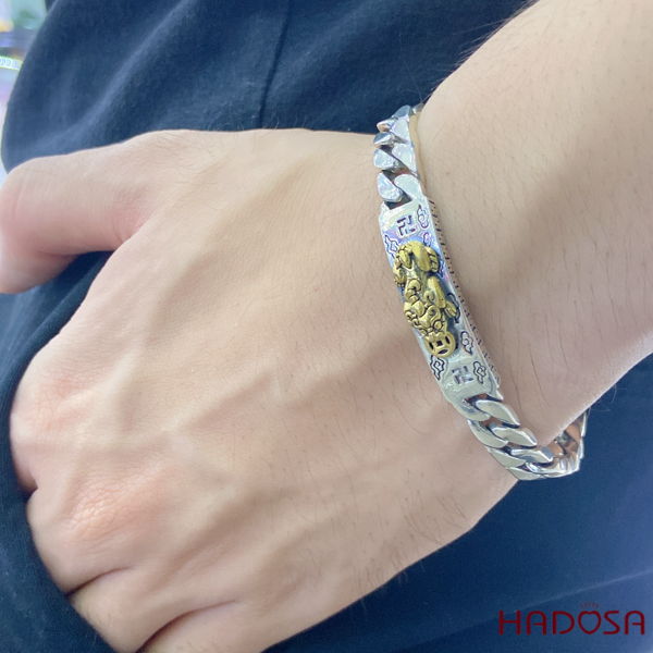 Lắc bạc thái Tỳ Hưu cao cấp