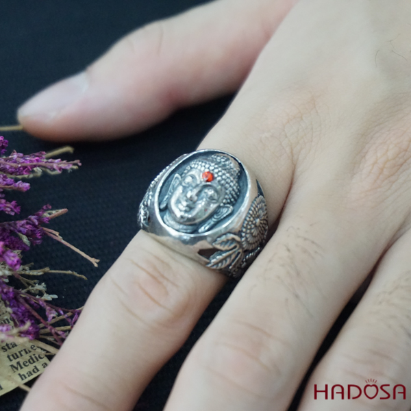 Nhẫn bạc Thái Phật Bà cho nam