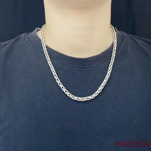 Vòng cổ nam chất bạc Thái