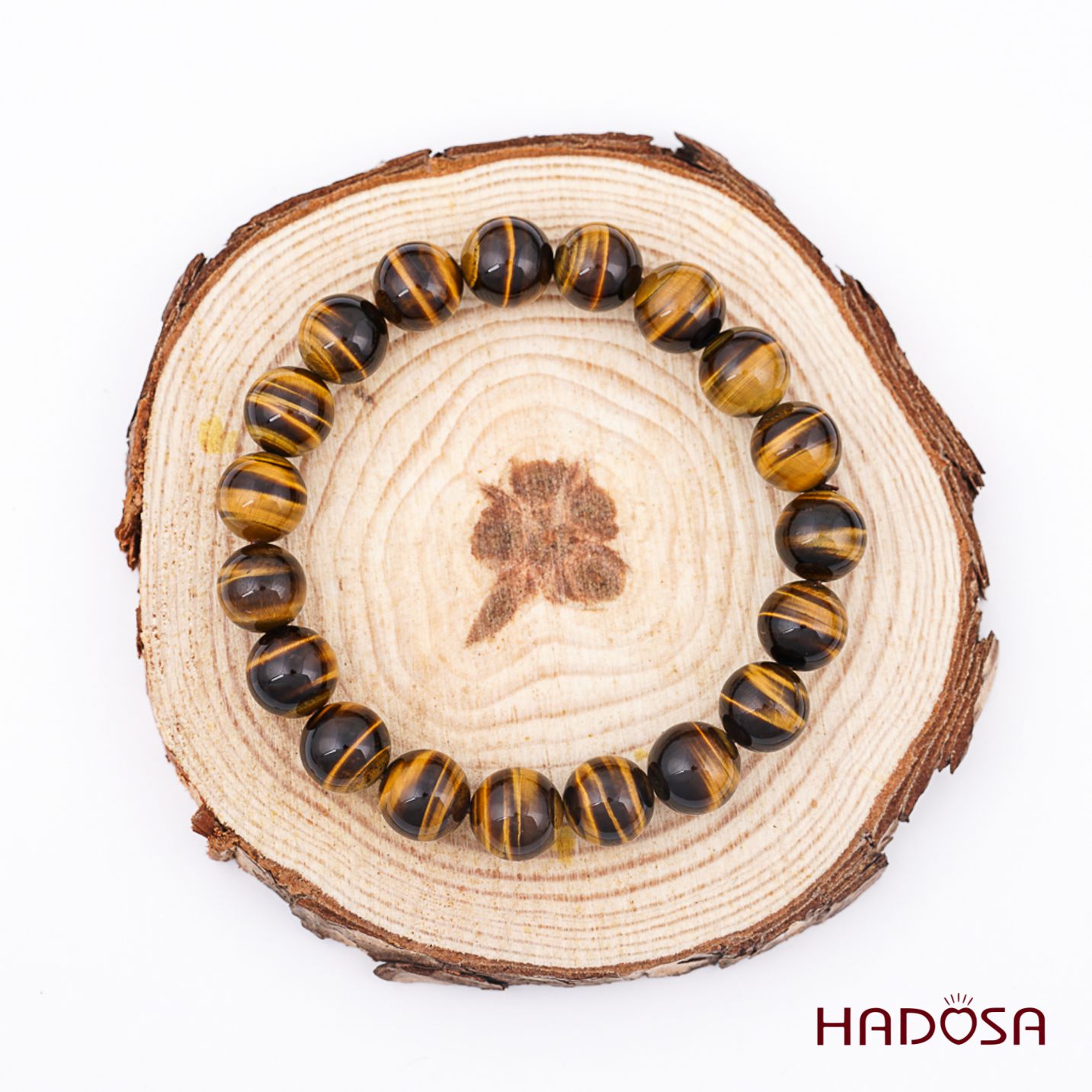 Vòng đá Mắt Hổ vàng nâu 10mm đặc biệt cao cấp chuẩn 6A