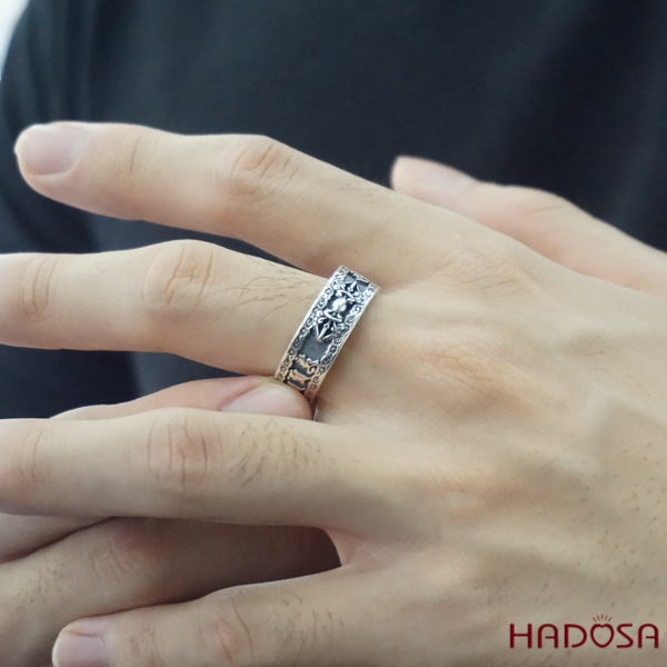 Nhẫn nam bạc Thái