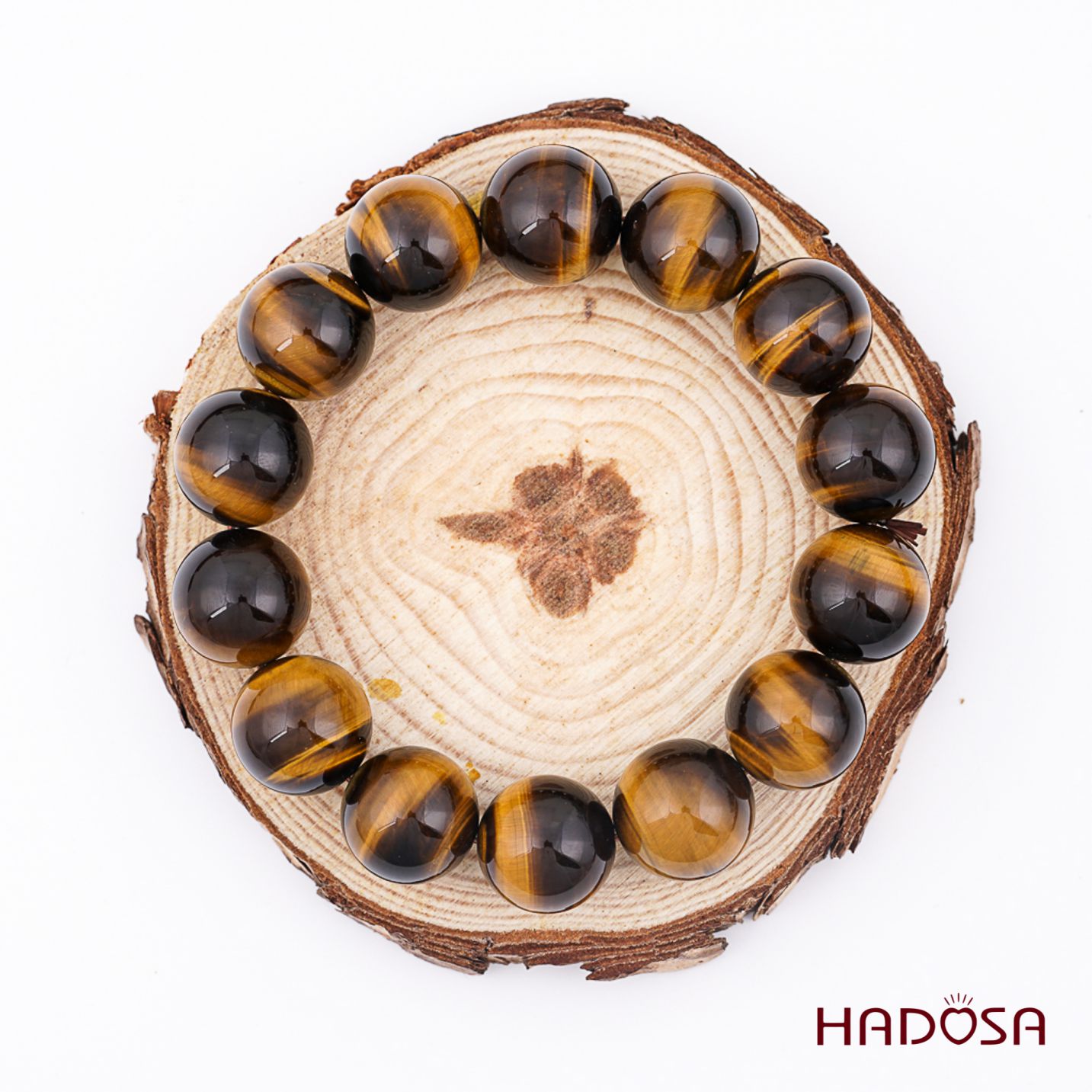 Vòng tay Mắt Hổ vàng nâu 16mm đặc biệt cao cấp chuẩn 6A