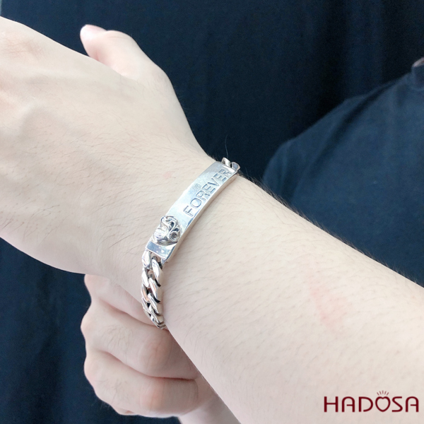 Lắc tay nam bạc Forever