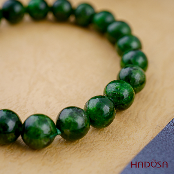 Vòng đá Diopside 08mm chuẩn 4A cao cấp