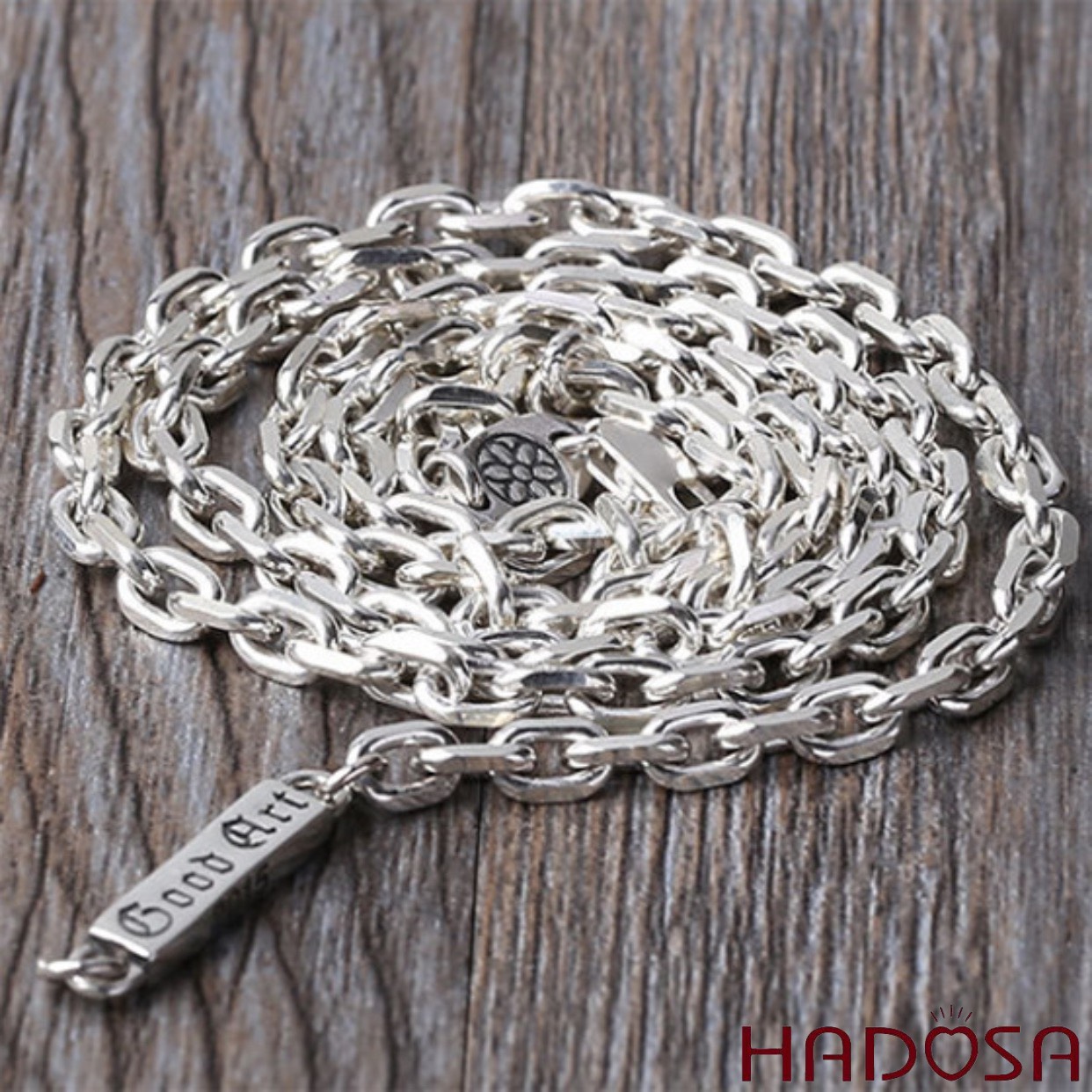 Dây chuyền bạc nam mắt xích