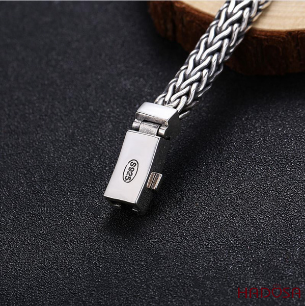 Lắc tay bạc nam đẹp