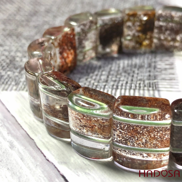 Vòng bản thạch anh ưu linh hoa 11x14mm