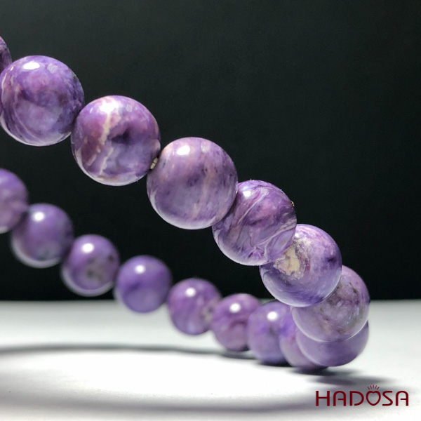 Vòng đá Mắt Rồng Charoite 08mm chuẩn 4A