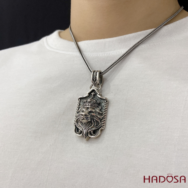 Mặt dây chuyền bằng bạc Thái 63*28mm