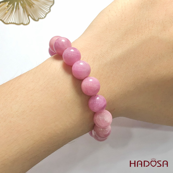 Vòng Ruby Thái hồng tươi 11mm cao cấp