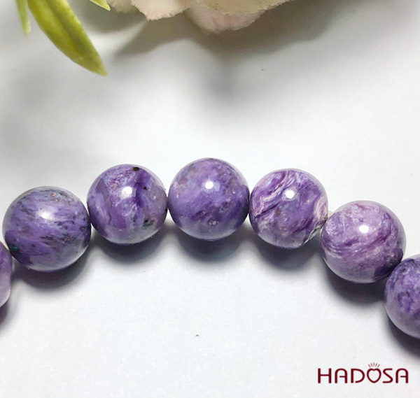 Vòng đá Mắt Rồng Charoite 08mm chuẩn 4A