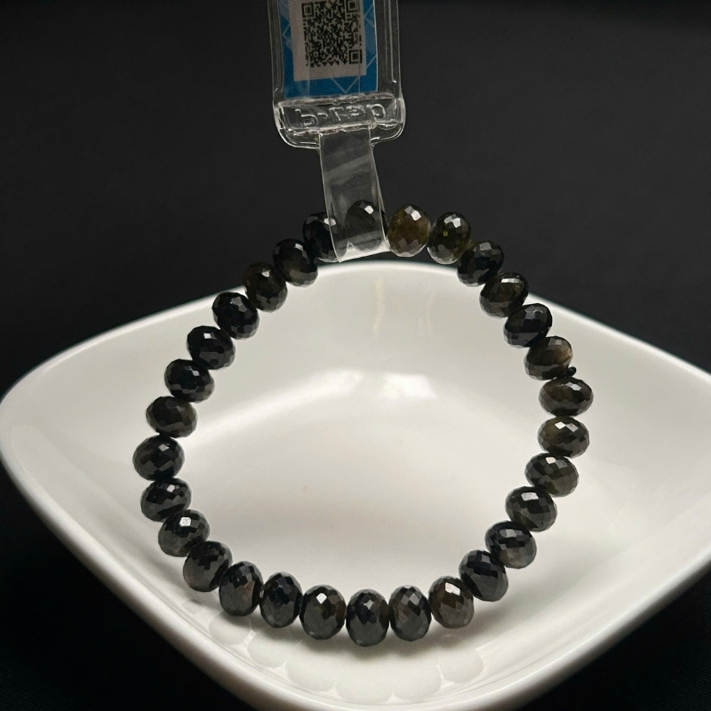 Vòng đá Sapphire mài giác 7.5mm cao cấp