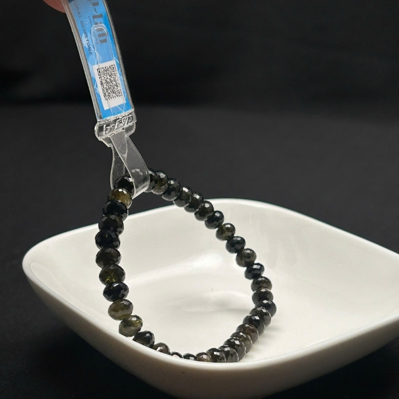 Vòng đá Sapphire mài giác 7mm cao cấp