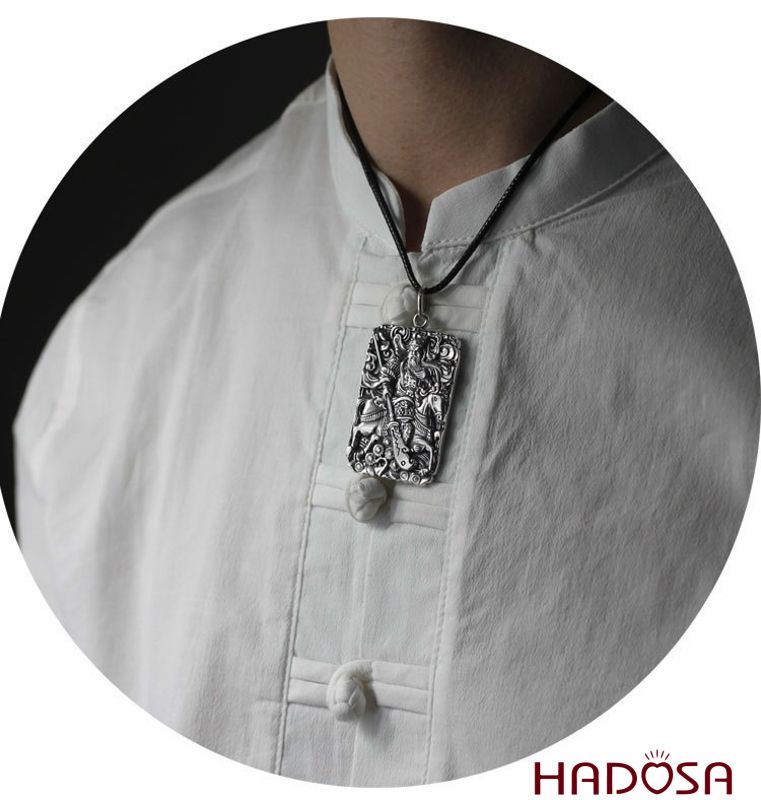 Mặt dây chuyền bạc Thái Quan Công