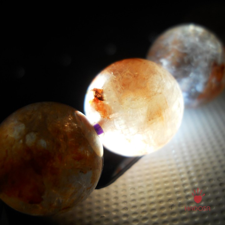 Vòng tay đá Mặt Trời Sunstone 10mm cao cấp chuẩn 4A