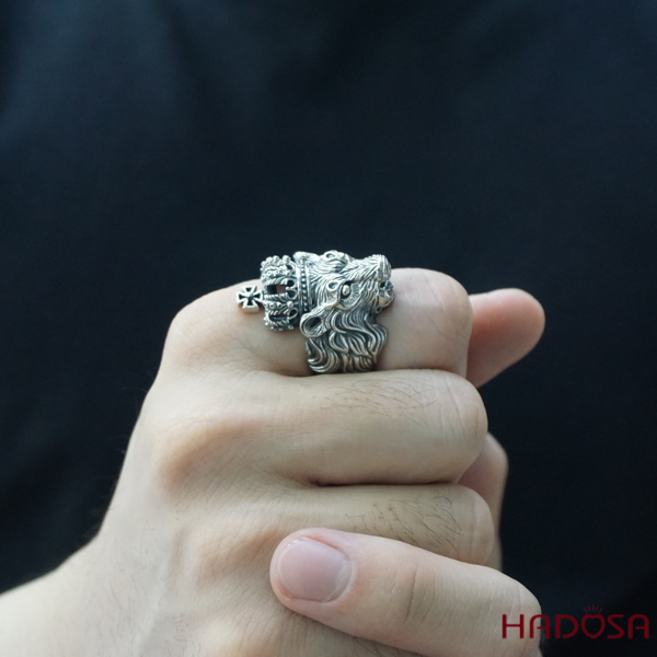 Nhẫn bạc Thái Sư Tử