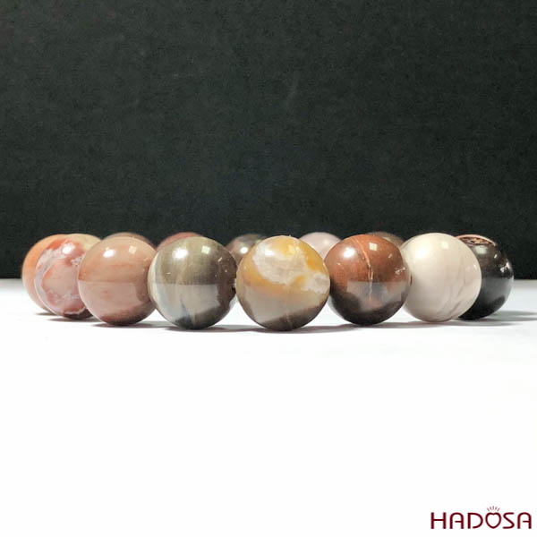 Vòng tay gỗ hóa thạch 12mm