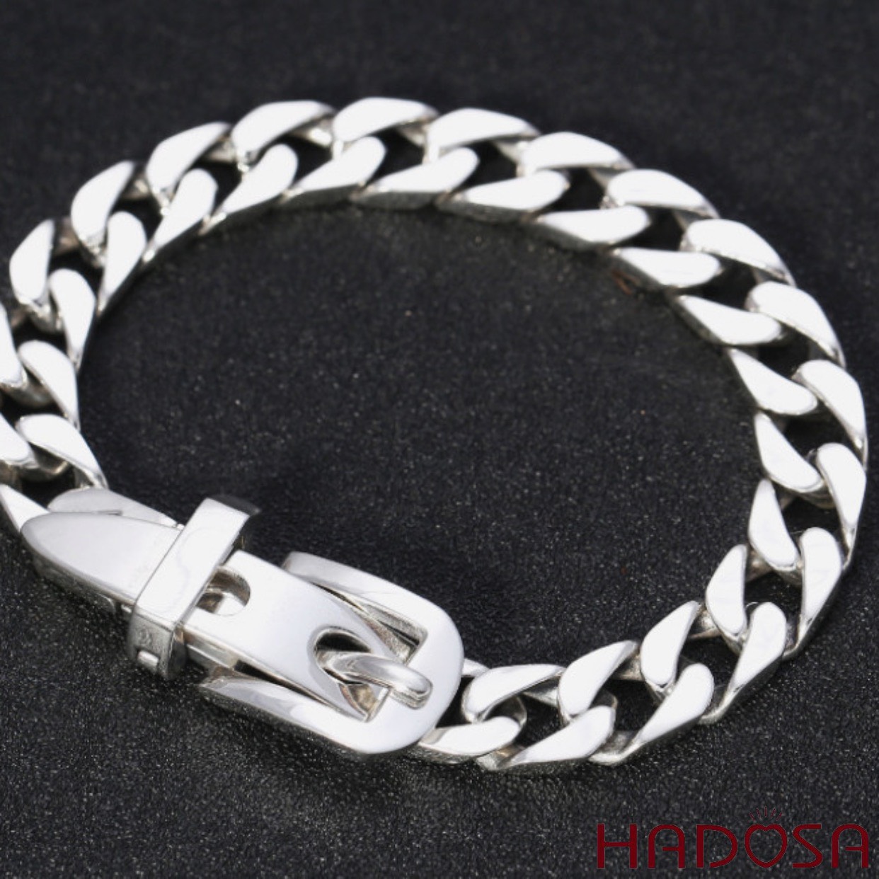 Lắc bạc nam 1 cây khóa Belt