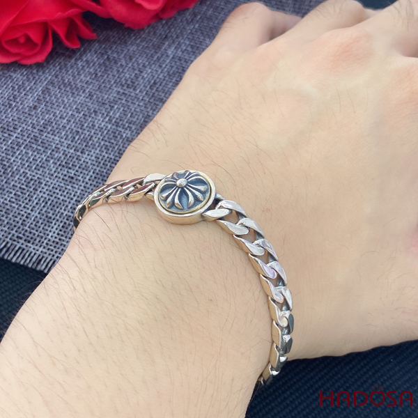 Vòng tay bạc nam đẹp