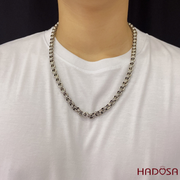 Dây chuyền nam bạc Thái mắt xích