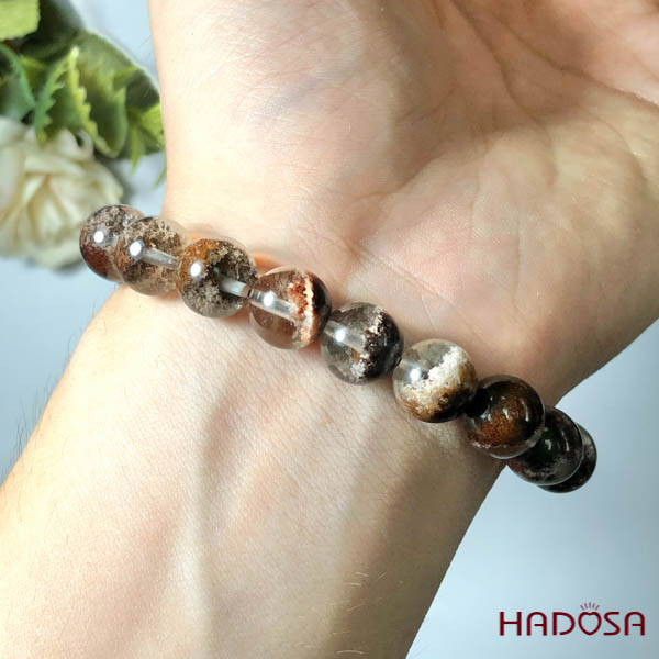 Thạch anh ưu linh nâu đỏ 10mm