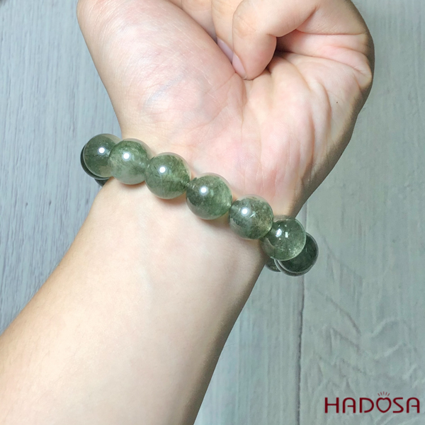 Vòng Đá Thạch Anh Tóc Xanh 13mm 5A