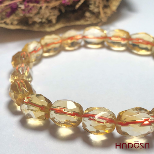 Thạch anh vàng cắt giác hạt thuôn 8*11mm 4A
