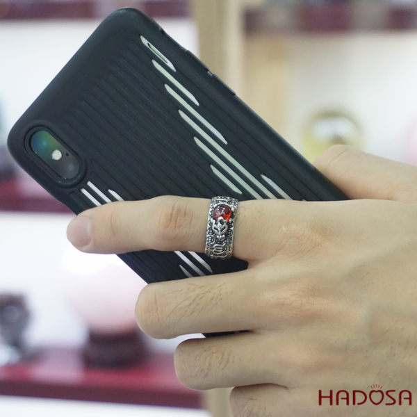 Nhẫn bạc tỳ hưu nam