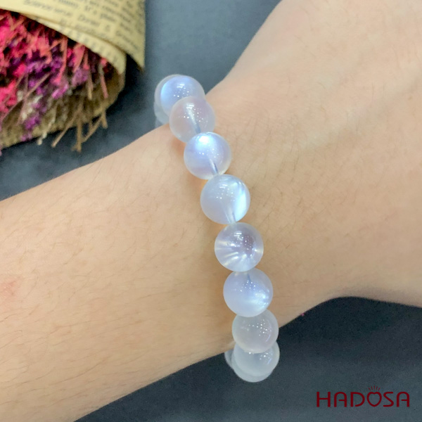 Vòng đá Mặt Trăng 10mm cao cấp chuẩn 8A