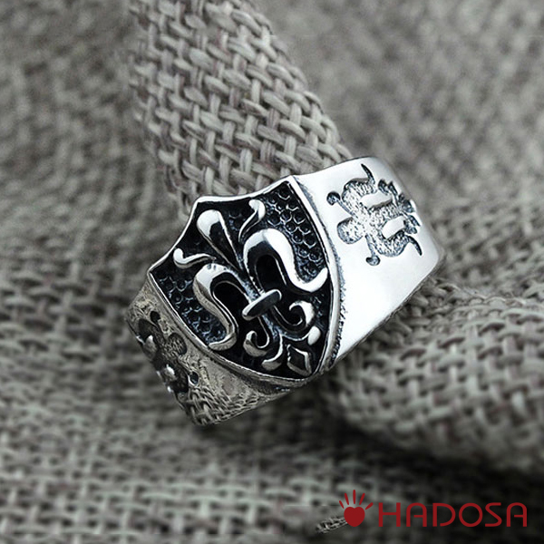 Nhẫn bạc Thái mở