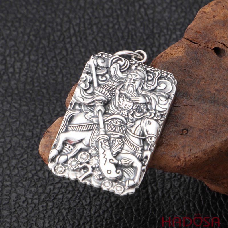 Mặt dây chuyền bạc Thái Quan Công