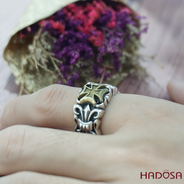 Nhẫn bạc Nam bạc Thái chorm heart