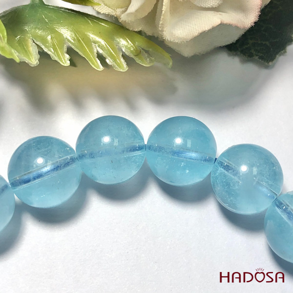 Vòng đá Topaz xanh 11mm chuẩn 5(A-)