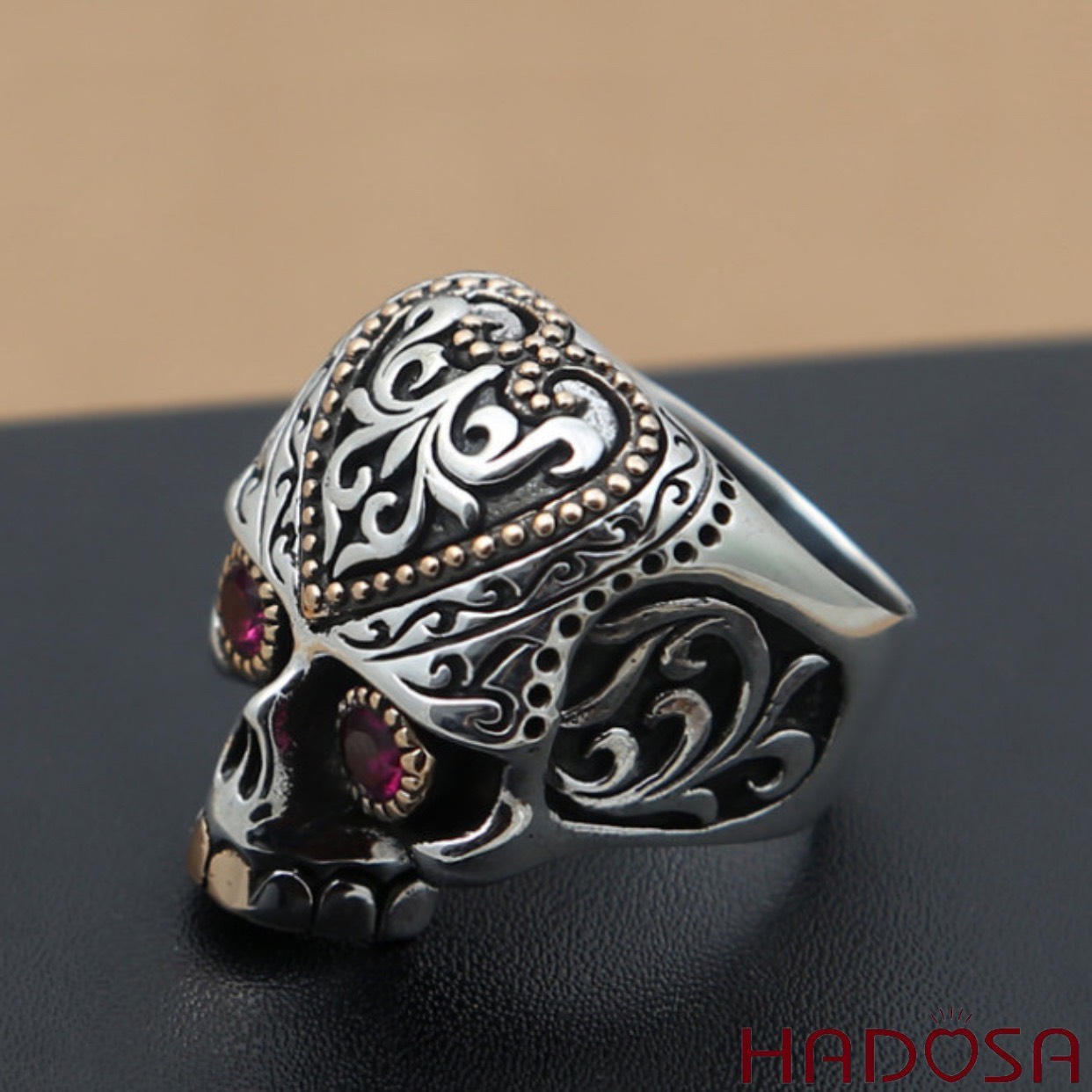 Nhẫn bạc đầu lâu bạc Thái