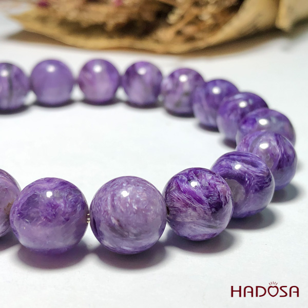 Vòng đá Mắt Rồng Charoite 10mm cao cấp chuẩn 5A