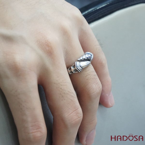 Nhẫn bạc nam móng Rồng