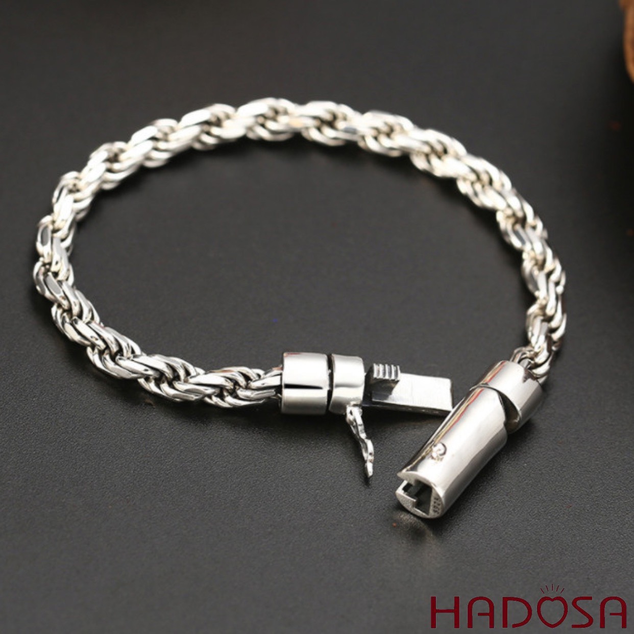 Lắc tay bạc cho nam cao cấp