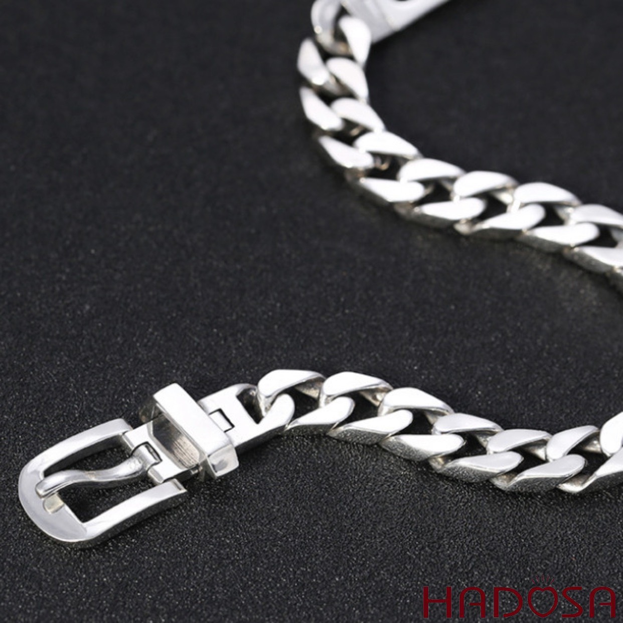 Lắc bạc nam 1 cây khóa Belt