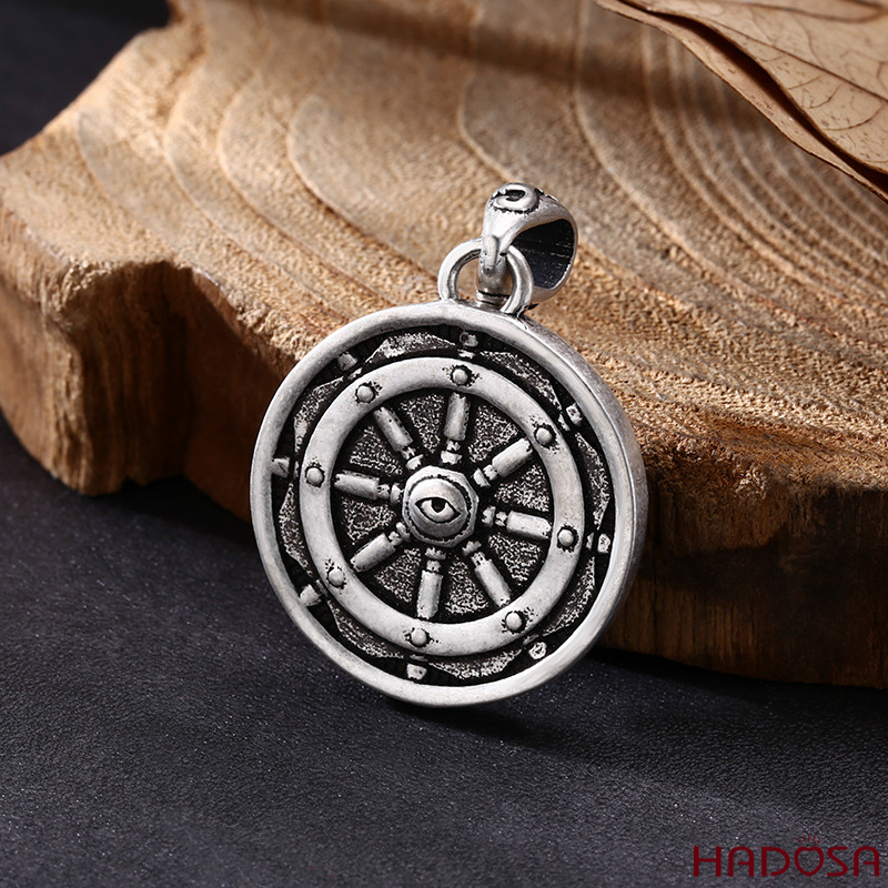 Mặt dây chuyền bạc nam Đầu Lâu 26mm