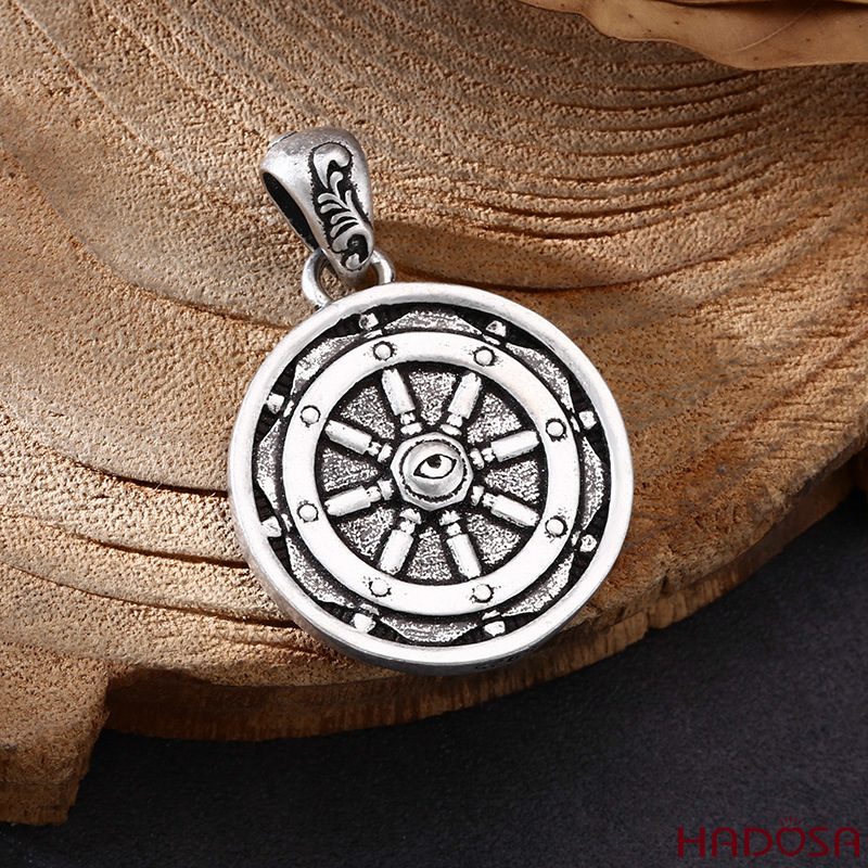 Mặt dây chuyền bạc nam Đầu Lâu 26mm